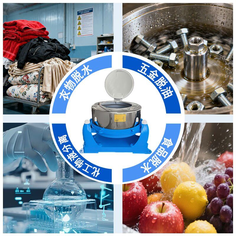 130公斤免固定变频调速控制工业脱水机